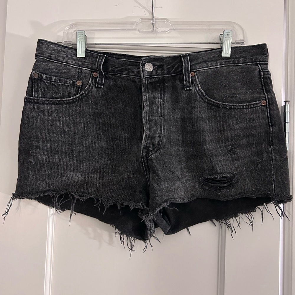 Levi’s Black Jean Shorts